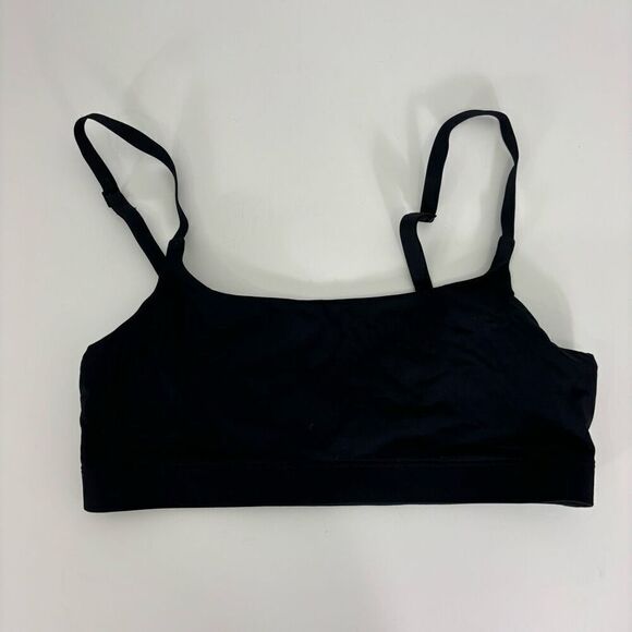 Everlane Black The Invisible Square-Neck Bralette Bra - Picture 1 of 3